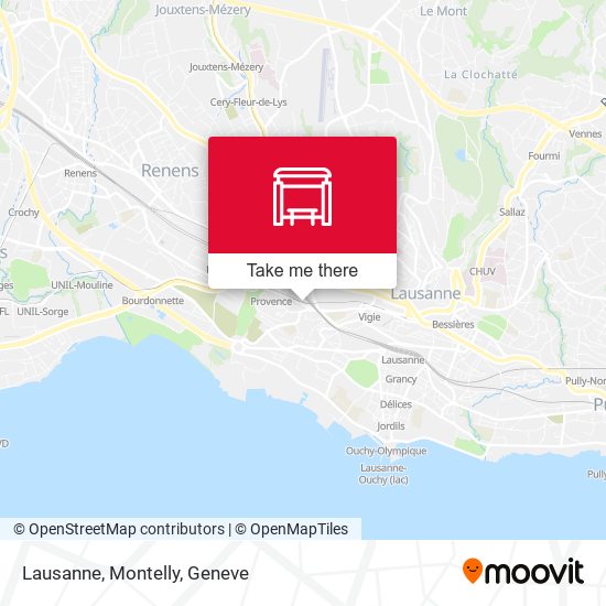 Lausanne, Montelly map