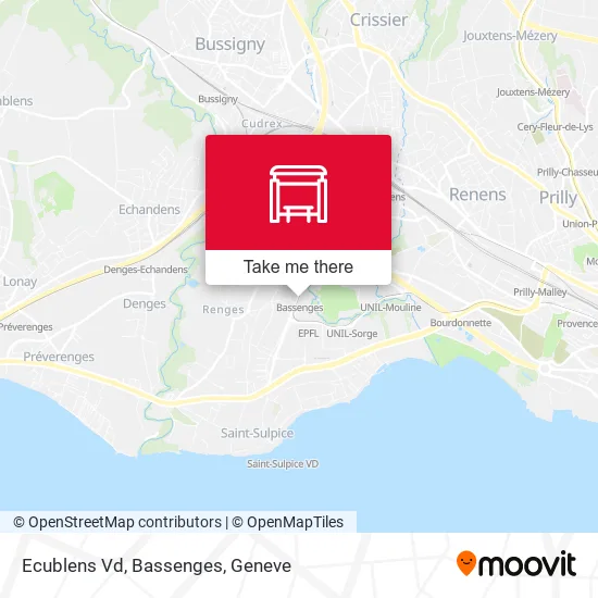 Ecublens Vd, Bassenges map