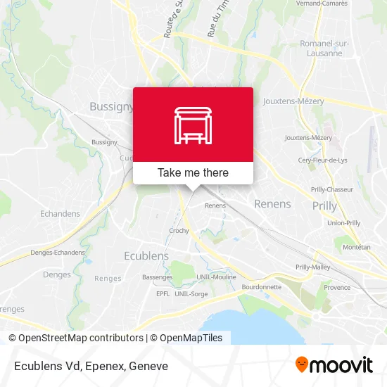 Ecublens Vd, Epenex map
