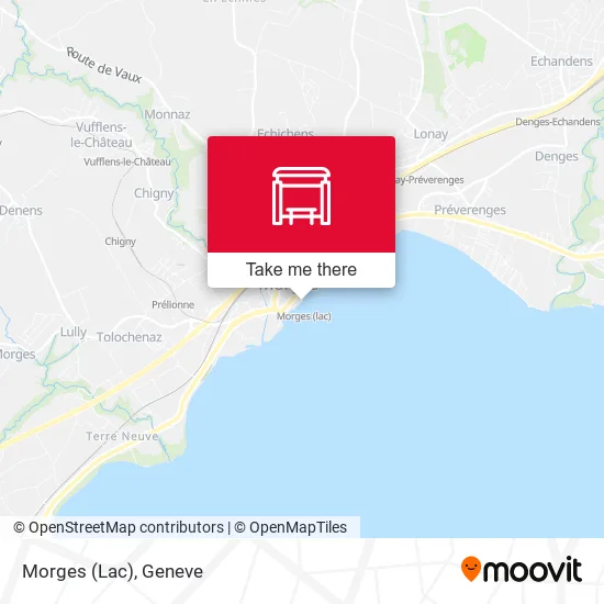Morges (Lac) map
