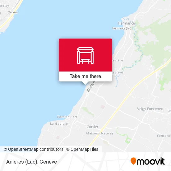 Anières (Lac) map