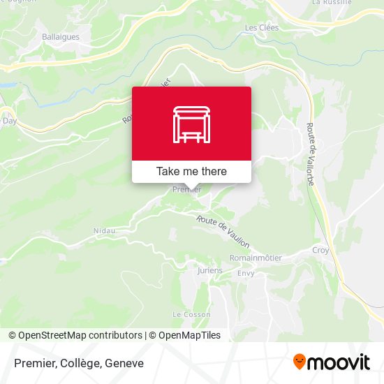 Premier, Collège map