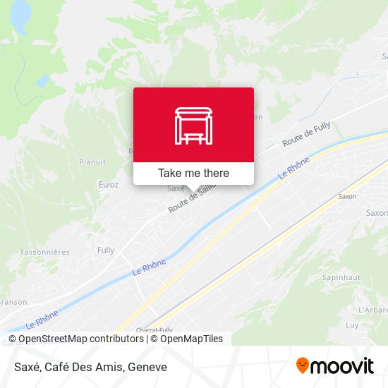 Saxé, Café Des Amis map