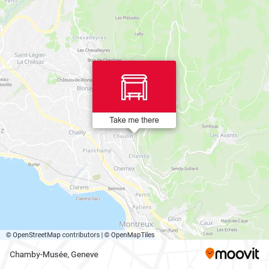 Chamby-Musée map