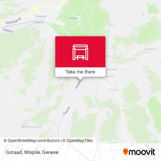 Gstaad, Wispile map