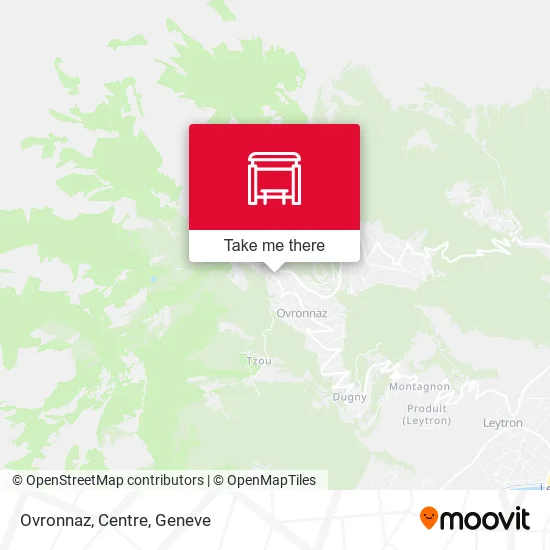 Ovronnaz, Centre map