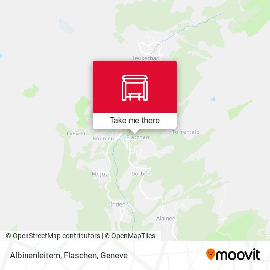 Albinenleitern, Flaschen map