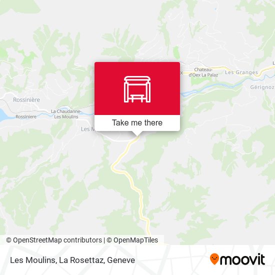 Les Moulins, La Rosettaz map