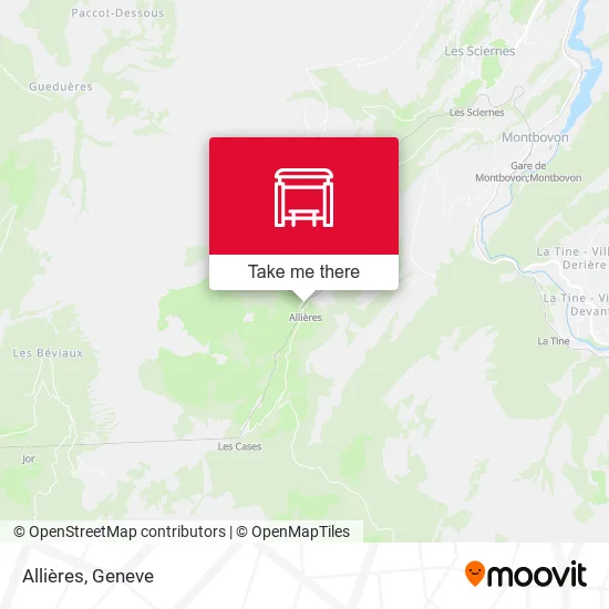 Allières map