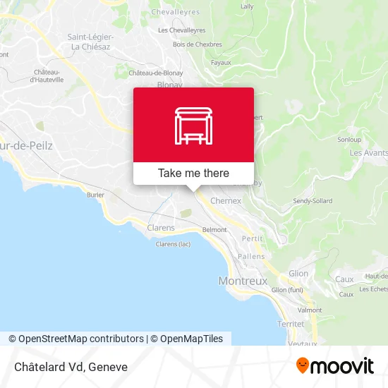 Châtelard Vd map