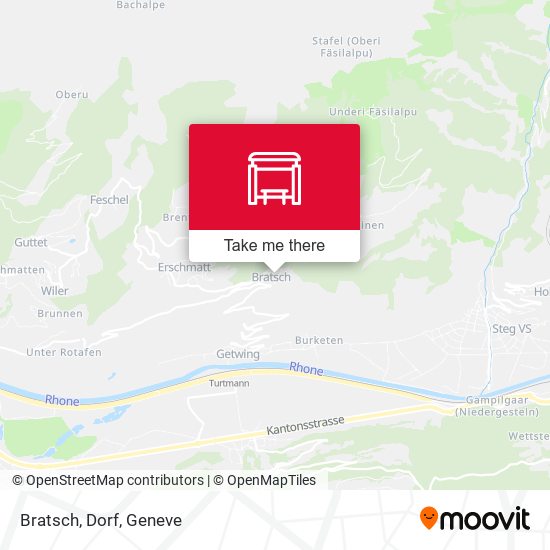 Bratsch, Dorf map