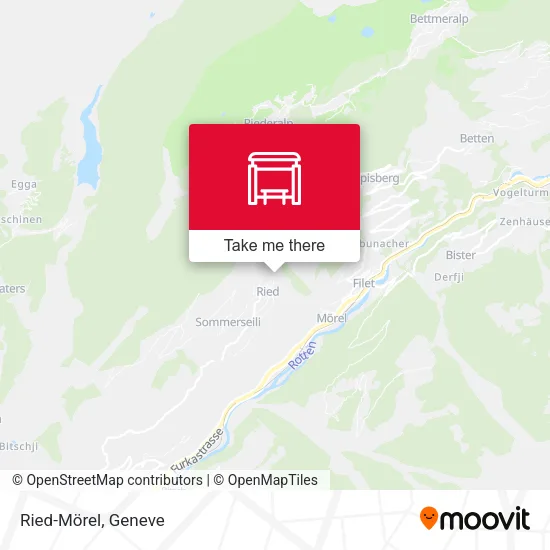 Ried-Mörel map