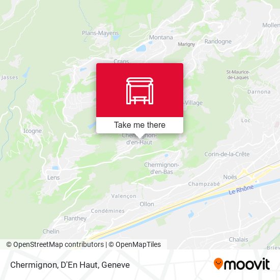 Chermignon, D'En Haut map