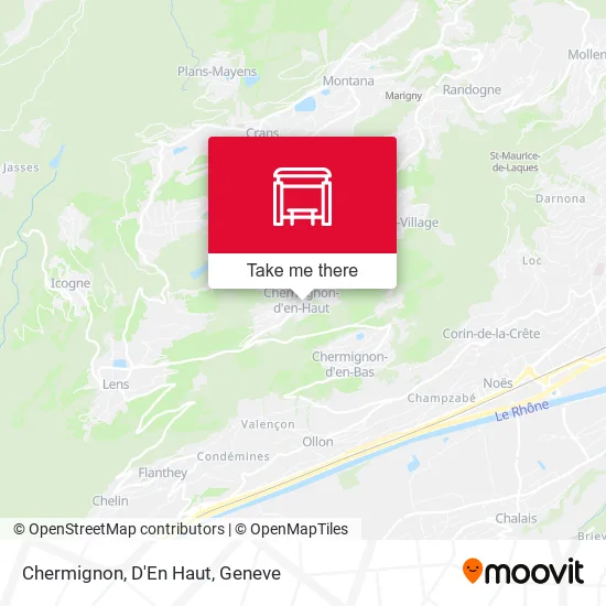 Chermignon, D'En Haut map
