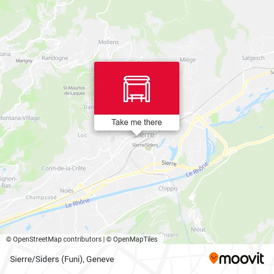 Sierre/Siders (Funi) map