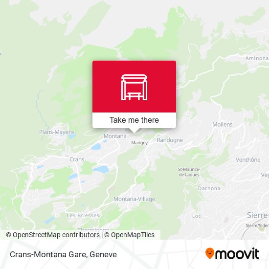 Crans-Montana Gare plan