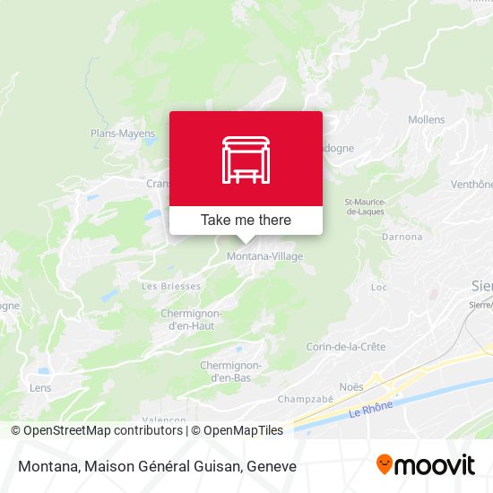 Montana, Maison Général Guisan map