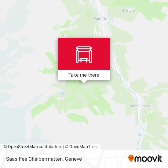 Saas-Fee Chalbermatten map