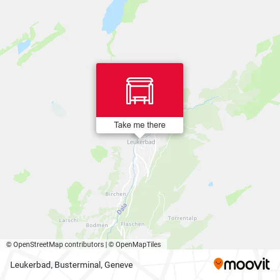 Leukerbad, Busterminal map