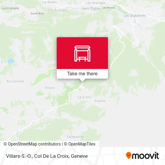 Villars-S.-O., Col De La Croix map
