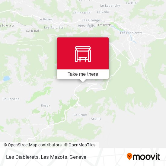 Les Diablerets, Les Mazots map