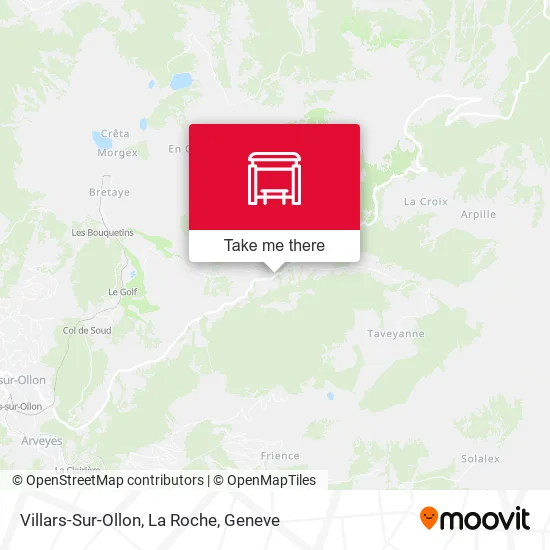 Villars-Sur-Ollon, La Roche map