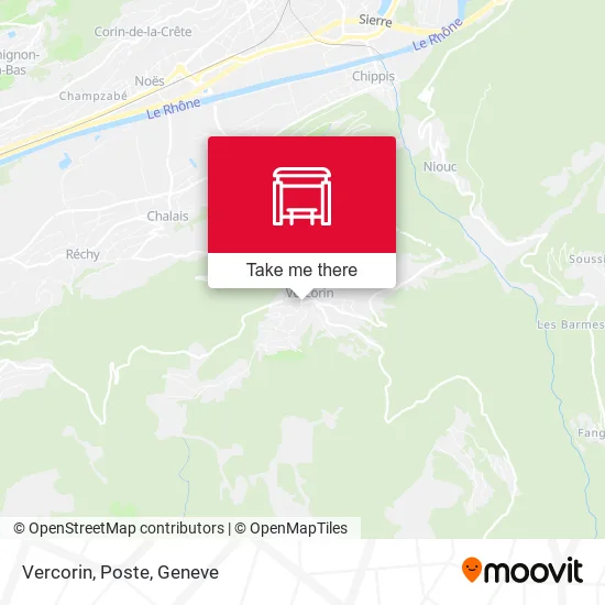 Vercorin, Poste map