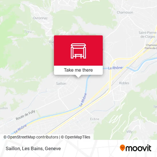Saillon, Les Bains plan