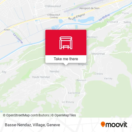 Basse-Nendaz, Village map