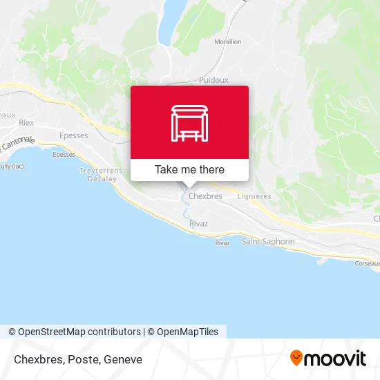 Chexbres, Poste map