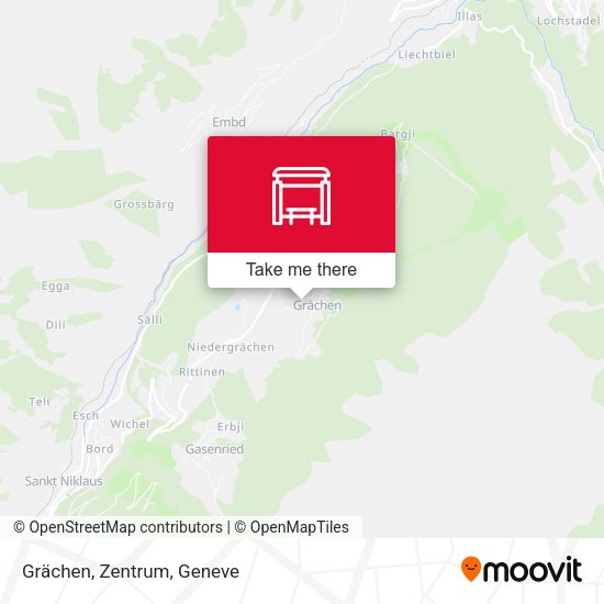 Grächen, Zentrum map