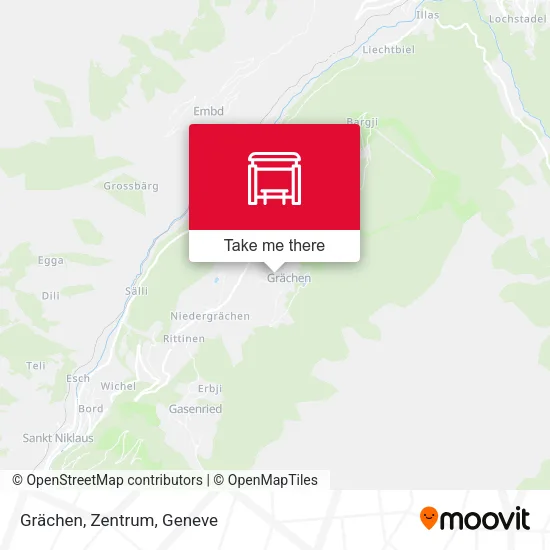 Grächen, Zentrum map