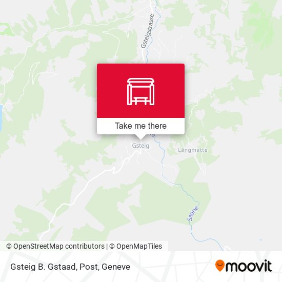 Gsteig B. Gstaad, Post map