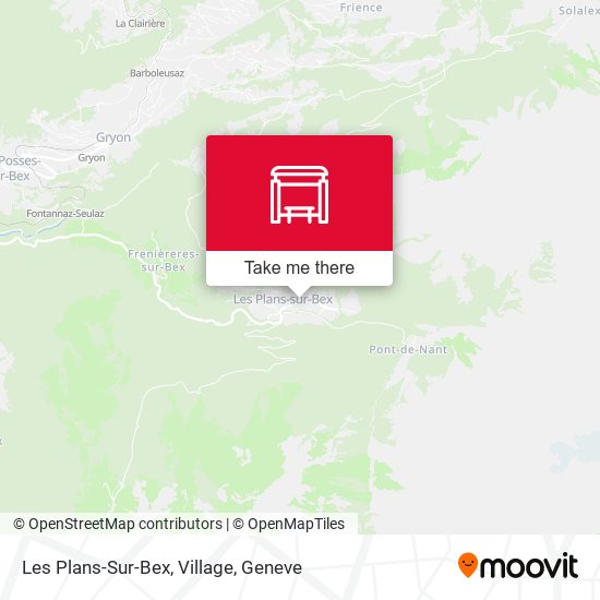 Les Plans-Sur-Bex, Village map