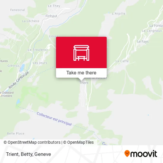 Trient, Betty map