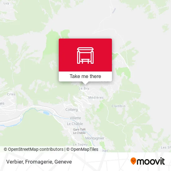 Verbier, Fromagerie map