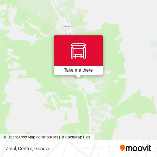 Zinal, Centre map