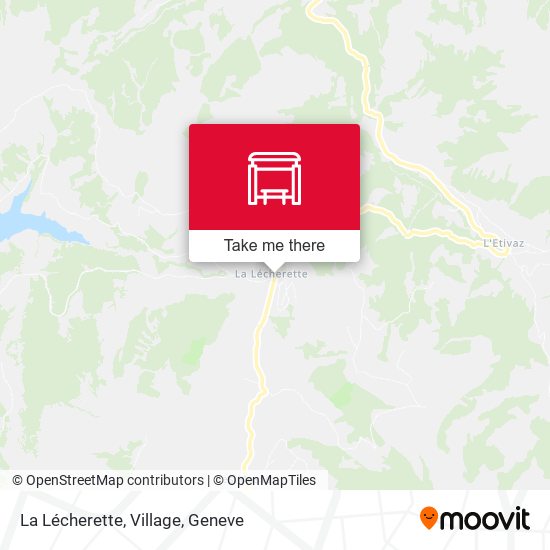 La Lécherette, Village map