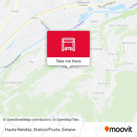 Haute-Nendaz, Station/Poste plan