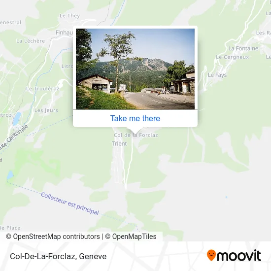 Col-De-La-Forclaz map