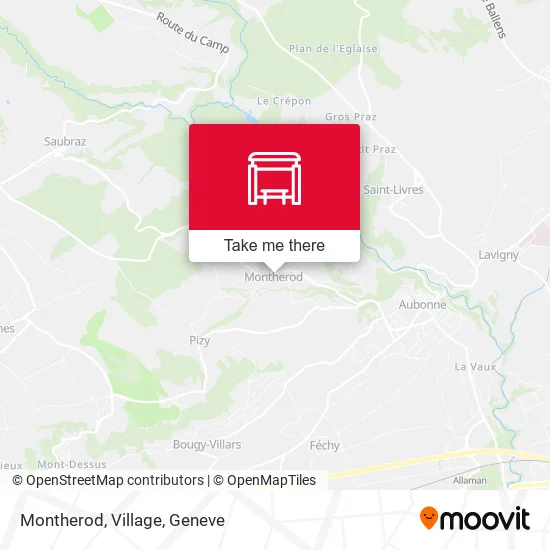 Montherod, Village map