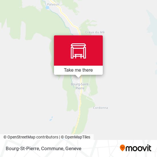 Bourg-St-Pierre, Commune map
