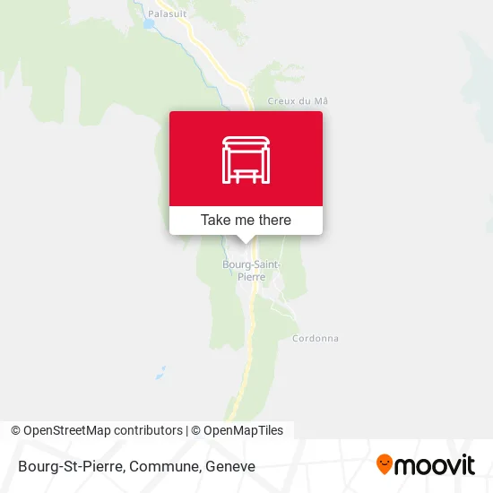 Bourg-St-Pierre, Commune map