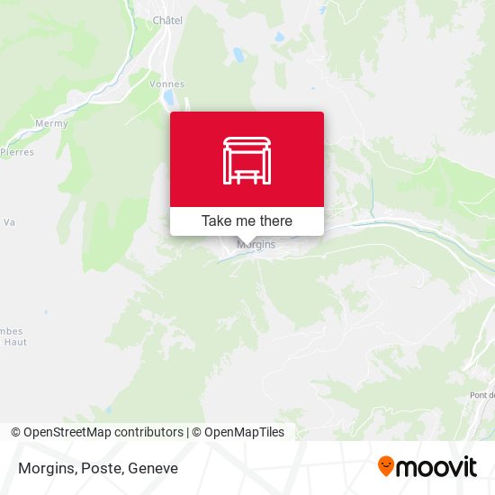 Morgins, Poste map