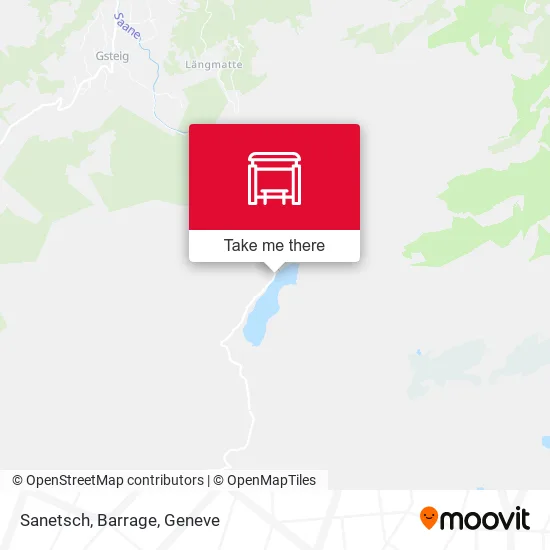 Sanetsch, Barrage map