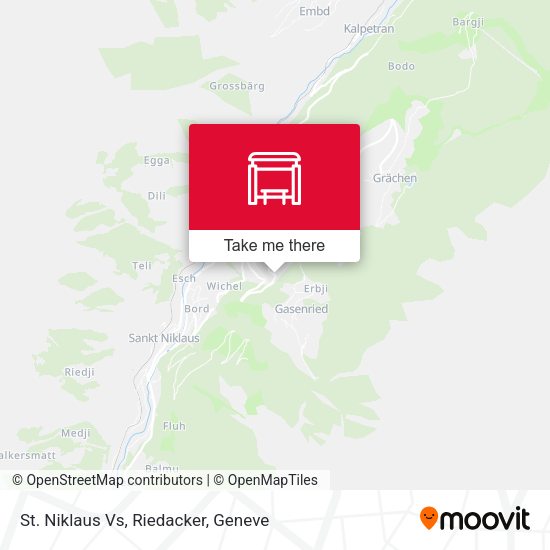 St. Niklaus Vs, Riedacker map