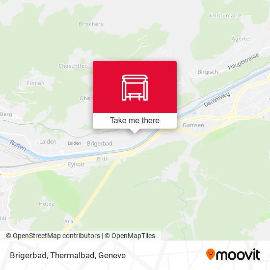 Brigerbad, Thermalbad map