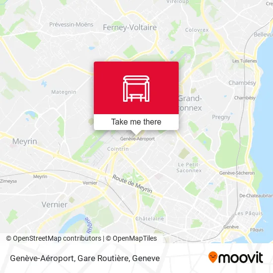 Genève-Aéroport, Gare Routière map