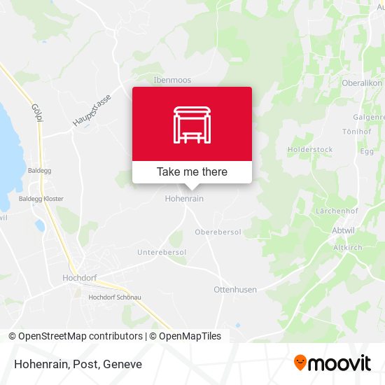 Hohenrain, Post map