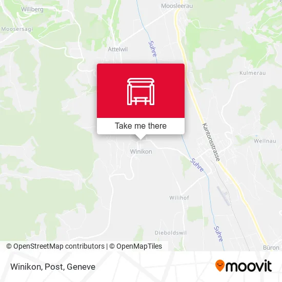 Winikon, Post map